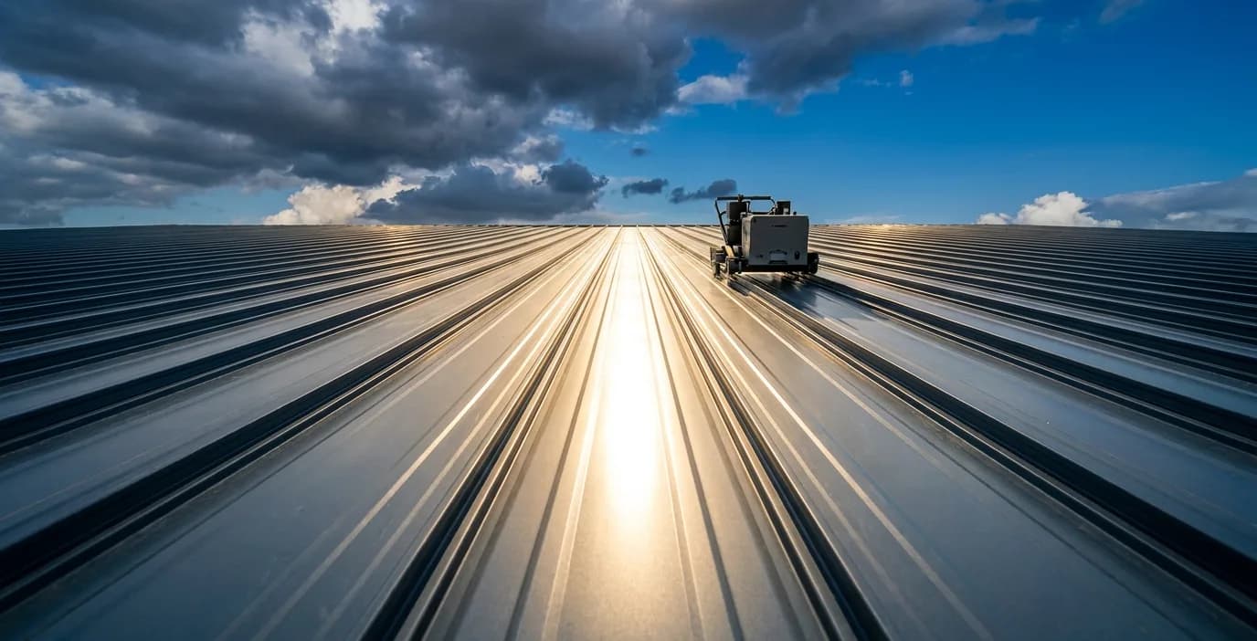 Metal Roofing on a Dallas-Fort Worth commercial roof Metal Roofing on a Dallas-Fort Worth commercial roof