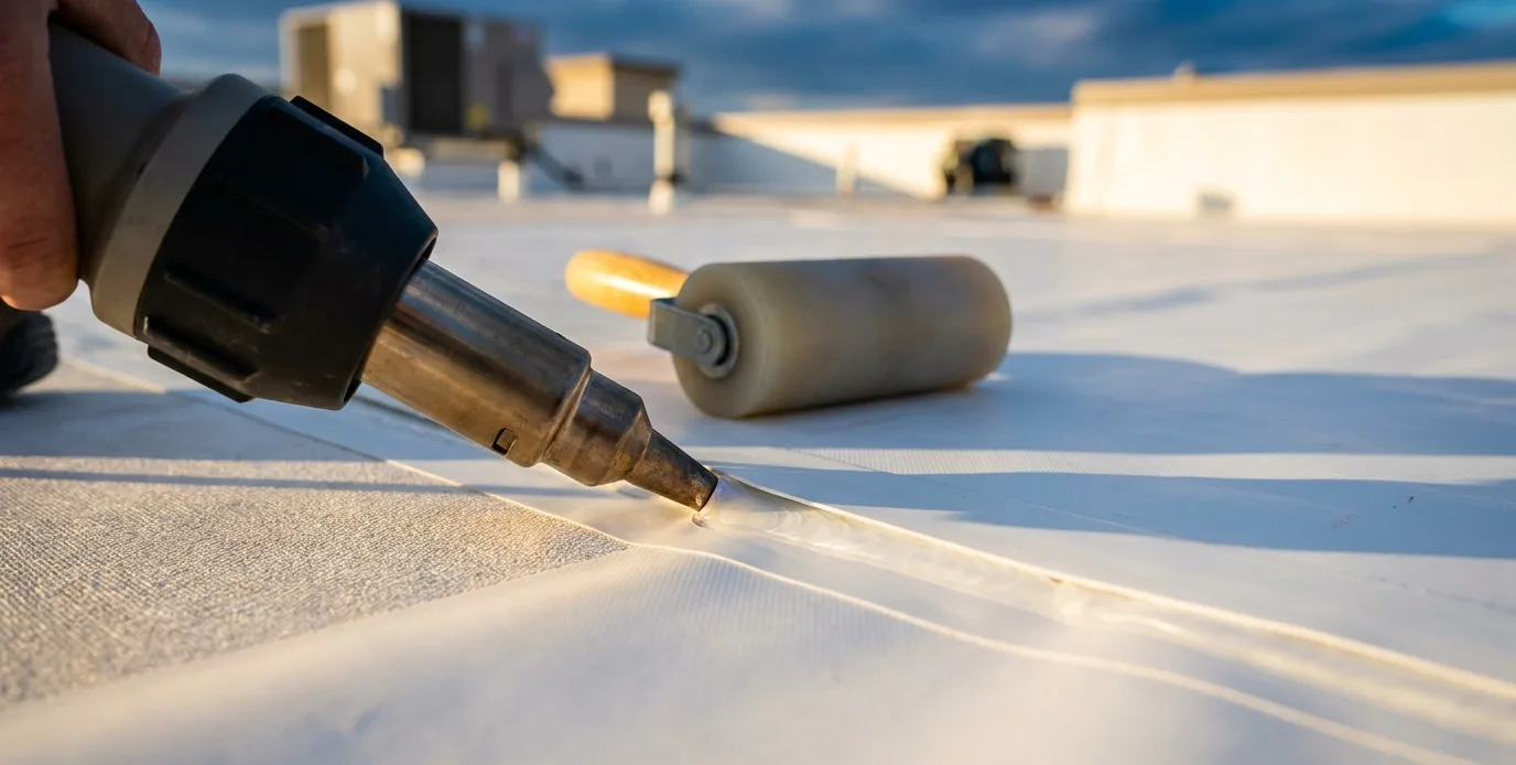 TPO Roofing Systems on a Dallas-Fort Worth commercial roof TPO Roofing Systems on a Dallas-Fort Worth commercial roof